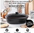 Römertopf Brottopf oval Schwarz 2,3l