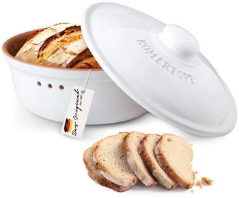 Römertopf Brot-Frischetopf rund, weiß