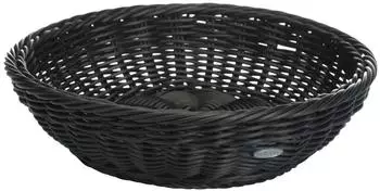 Westmark Brotkorb , Kunststoff schwarz, 29 x 8cm, rund