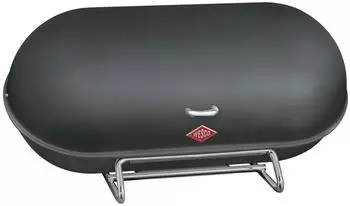 Naber Wesco Brotkasten Breadboy, Stahlblech, Schwenkdeckel, 44,3 x 23 x 21cm, graphit matt