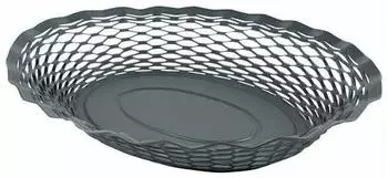 Roger Orfèvre Stainless steel bread or fruit basket 30 cm Grey