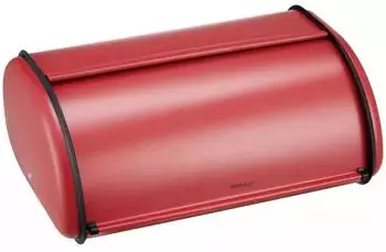 KINGHOFF Brotkasten Stahl Roll-Top 44x27x18,5cm Rot (KH-1865)