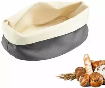 Westmark Brottasche oval, Baumwolle, anthrazit/beige (6812227A)
