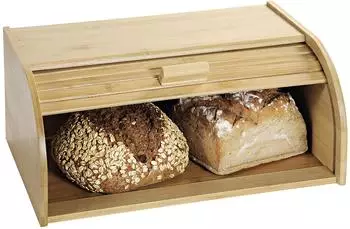 Kesper Brotkasten mit Rollklappe, Bambus, natur (58582)