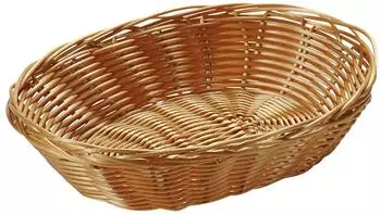 Kesper Brotkorb Flechtkorb braun, Kunststoff, 24x20x6cm (1783315)
