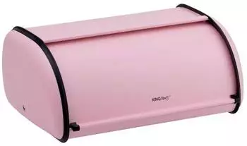 KINGHOFF KH-1756 Brotkasten Stahl 36cm rosa (KH-1756)
