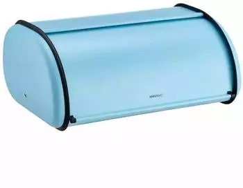 KINGHOFF Brotkasten aus Stahl, mattblau, 44x27x18,5cm (KH-1869)