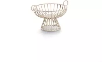 Zeller Obstkorb, Metall, beige (27439)