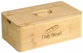 Kesper Brotkasten mit Schneidebrett, Bambus, 32x20x12,5cm (58583)
