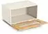 Zeller Brotkasten mit Klappe, Bambus/Metall, beige, 36x23x20cm
