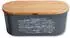 Kesper Brotbox Bambus/Kunststoff, grau, Deckel als Schneidebrett (38501)