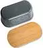 Kesper Brotbox Bambus/Kunststoff, grau, Deckel als Schneidebrett (38501)