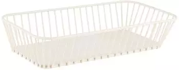 APS URBAN GN 1/3 Korb, Metall, weiß, 32,5x17,6x7,5cm (30437)