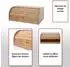 MCW Brotkasten B80 Bambus Rolldeckel 17x40x28cm (MCW-B80)