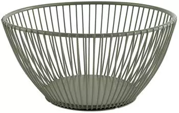 APS SVART Brot- und Obstkorb, rund, Metall, grün, Ø175mm (30470)