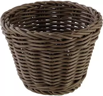 APS PROFI LINE Brotkorb, rund, Polypropylen, braun (50623)