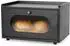 LuxusKollektion Brotkasten Zirbenholz mit Acryltür, magnetisch, schwarz (36,5x23,5x22cm)