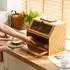 Gerster Brotkasten Bambus mit Schneidebrett, 39x26x32,5cm