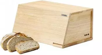 Continenta Brotkasten mit Klappe Gummibaum