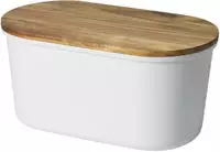 Echtwerk Brotkasten Brotbox fresh Melamin / Akazie, abnehmbarer Deckel, 37 x...