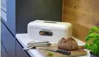 Echtwerk Brotkasten in Wei&szlig; - (B)42 x (H)16,5 x (T)23 cm
