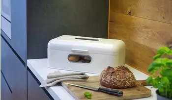 Echtwerk Brotbox Retro wei&szlig;