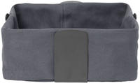 Blomus Brotkorb Desa L 64203, aus Stahl / Stoff, 26 x 26 x 10 cm, eckig, mit