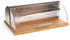Secret de Gourmet Bread box bamboo and stainless steel