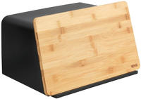 WENKO Brotkasten "Modell Kubo" moderne Brotbox mit integriertem Schneidebrett...