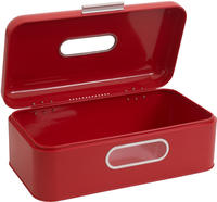 ECHTWERK Brotkasten retro; 22.222 l, 43x24x17 cm (LxBxH); rot; rechteckig