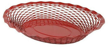 Roger Orfèvre Stainless steel bread or fruit basket 30 cm Red