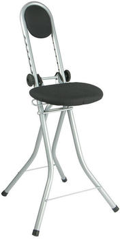 Spetebo Stehhilfe 4 Stufen höhenverstellbar - bis 100 kg - Stehstuhl Bügelhilfe klappbar - Stehsitz Bügelstuhl