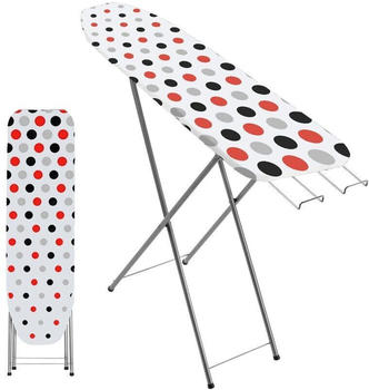 Kadax Bügelbrett mit Fach 104x30cm Punkte