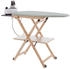 ARIT Arredamenti Italia Bügeltisch verstellbar/klappbar, massives Buchenholz 135 x 88 x 45 cm Natur