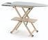 ARIT Arredamenti Italia Bügeltisch verstellbar/klappbar, massives Buchenholz 135 x 88 x 45 cm Natur