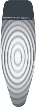 Brabantia Baumwollbezug D, 135x45cm, mit Unterlage, Titan Oval Bügeltisch-Bezug (135842)