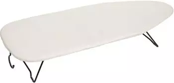 Wenko Tischbügelbrett Leona platzsparendes mit 100% Baumwollbezug und klappbaren Beinen ideal für kleine Wohnungen (71442800)