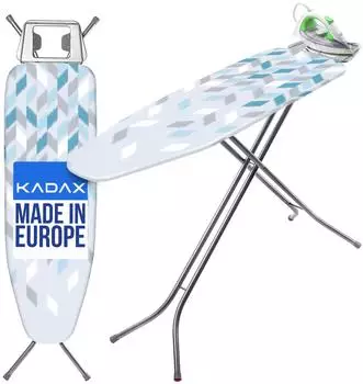Kadax Klappbares Bügelbrett 120x38cm Metallnetz höhenverstellbar