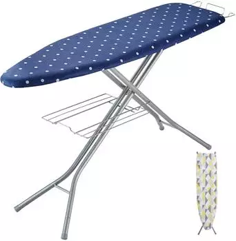 VEVOR Dampfb&uuml;gelbrett klappbar 1400x370mm, 10-fach h&ouml;henverstellbar, blau (P1454H2-25)