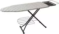 Relaxdays B&uuml;gelbrett F&uuml;r Dampfb&uuml;geleisen, 110x33 Cm, H&ouml;henverstellbar, Klappbar,