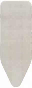 Brabantia Bügelbrettbezug Größe C 124x45cm, Baumwolle, 8mm Polsterung, Denim Grey (236242)