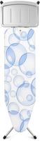 Brabantia B&uuml;geltisch B, 124x38cm, Dst-Ablage Solid - Bubbles B&uuml;geltisch