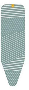 Joseph Joseph Flexa - Ersatz-Bügelbrettbezug mit Gummizug, lineares graues Muster, gepolstert mit 4 mm Schaumstoff, einfache Schnellmontage für Bretter 124 cm x 37 cm