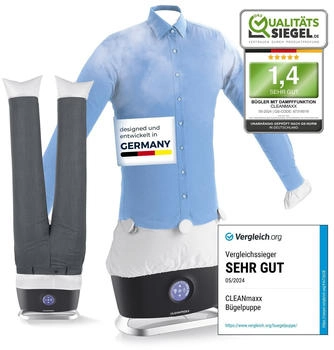 CLEANmaxx PRO STEAM + Hosenaufsatz silber Schwarz