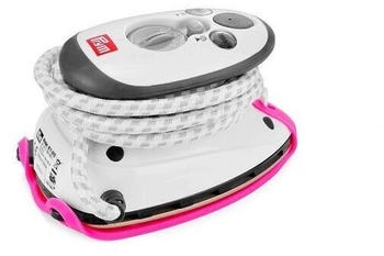Prym Dampfbügeleisen Mini inkl. BabySnap Reisebügeleisen-Ablage (pink)