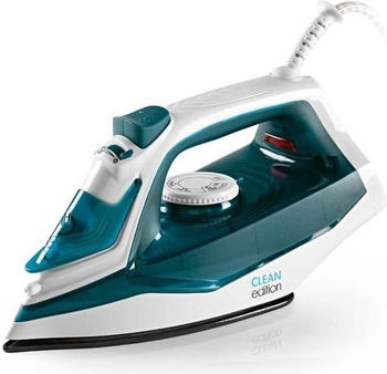 DS Produkte Dampfb&uuml;geleisen mit Keramiksohle + Temperatureinstellung + Selbstreinigungsfunktion wei&szlig;/blau