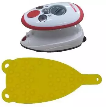 Gritzner B&uuml;geleisen mini 636 (rot) mit gelbe Ablage