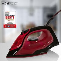 Clatronic DB 3752 Dampfb&uuml;geleisen Schwarz, Rot 2200 W (263941)