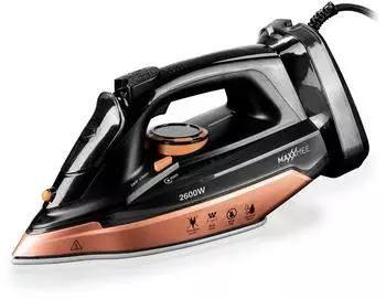 MAXXMEE Dampfb&uuml;geleisen kabellos 2600W rosegold/schwarz