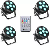 Cameo ROOT PAR 6 SET 1 - Set bestehend aus 4 x CLROOTPAR6 inkl. IR-Fernbedienung